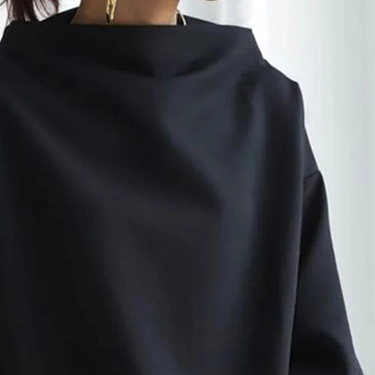 Aurore™ – Minimal Luxe Mock Neck Top